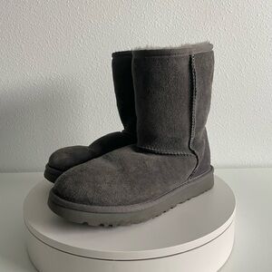 UGG Charcoal Suede Boots